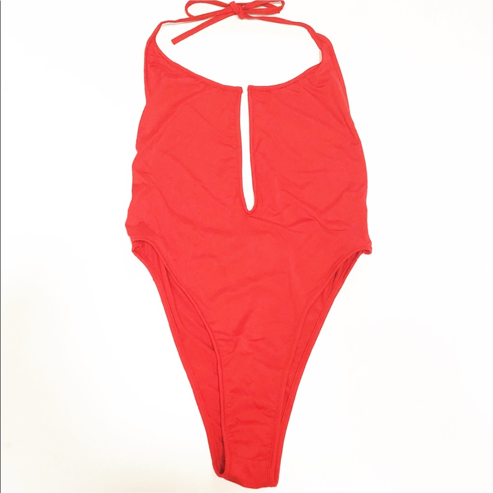🆕Red One Piece Bathing Suit - Picture 4 of 4